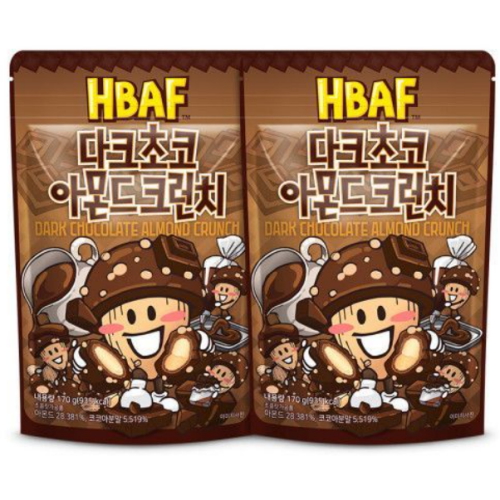 HBAF 다크초코 아몬드 크런치 170g