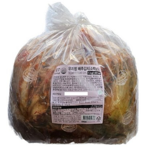 종가 우리땅 배추김치 소백남도 5kg (1개)_이미지
