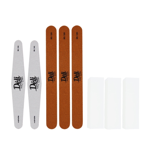 베리카 델리뷰티 프로 파일 네일케어 지브라 2p + 우드 3p + 샌딩블럭 3p 세트