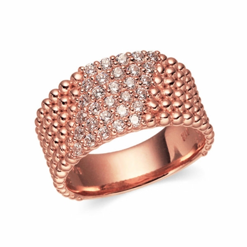 KT알파 쇼핑 온라인 14K 촘촘볼 사선 큐빅 볼드 반지 NPR40110 일상이 알파가 되다 KT알파 쇼핑