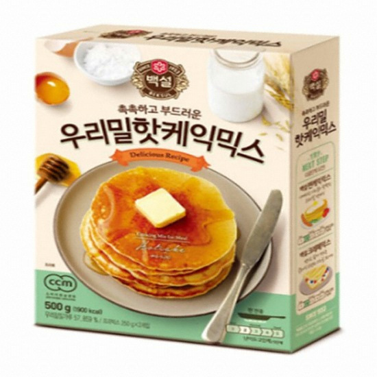 CJ제일제당 백설 우리밀 핫케익믹스 500g (3개)