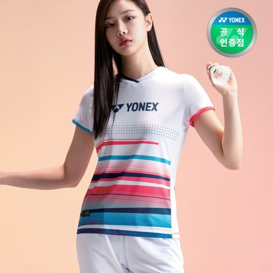 요넥스 배드민턴 반팔 티셔츠 여성용 게임웨어 241TS014F이미지입니다. 누르면 해당 게시물로 새창이동합니다.