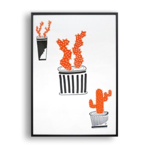 올뉴프레임  Cactus 일러스트 액자