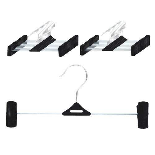 가쯔 검정 집게 바지걸이 (90개)