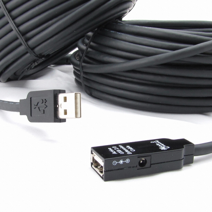 강원전자 NETmate CBL-203B USB 2.0 유전원 리피터 케이블 (15m)_이미지