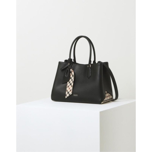 LF 닥스 ACC 블랙 체크배색 소가죽 토트백 DCBA4E122블랙 DCBA4E122 ACC 블랙 체크배색 소가죽 토트백 D