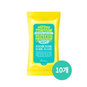 뷰티팩토리 아리얼 스트레스 릴리빙 클렌징 티슈 15매 (10팩)