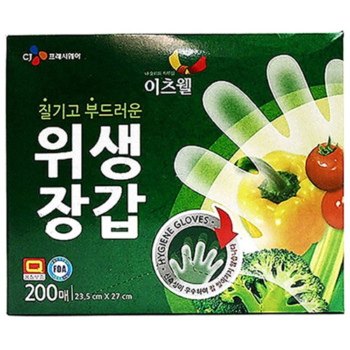 CJ프레시웨이 이츠웰 위생장갑 200매