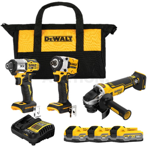 디월트 DCK345 충전 콤보세트 (파워스택 3.5Ah, 배터리 3개)