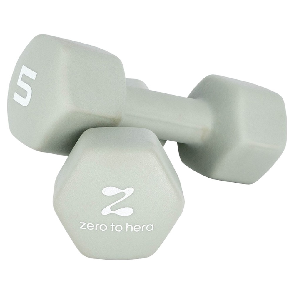 제로투헤라 네오프렌 논슬립 아령 세트 (5kg, 2개)_이미지