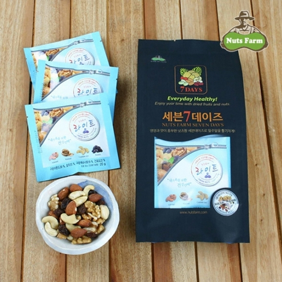 넛츠팜 하루하루 건강더함 라이트 세븐데이즈 20g (7개)