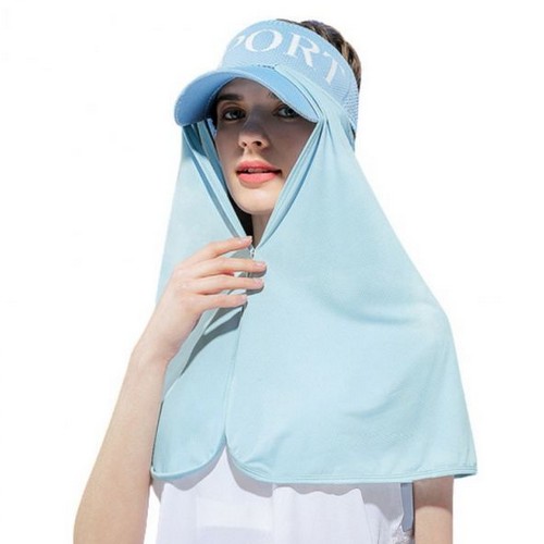 모자 넥숄더 롱 햇빛가리개_이미지