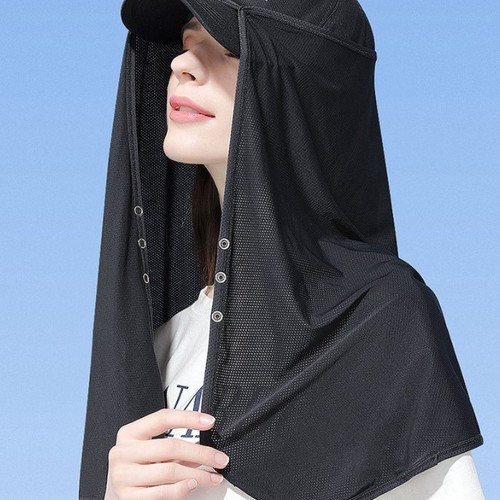 모자 넥숄더 롱 햇빛가리개_이미지