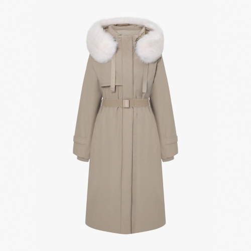 잇미샤 여성 후드퍼 벨티드 구스다운 ITPCWPD380