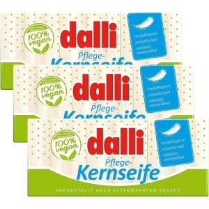 dalli 비건 빨래비누 375g 3팩 세트 찌든때 찬물 손빨래 천연 올리브 비누 솝