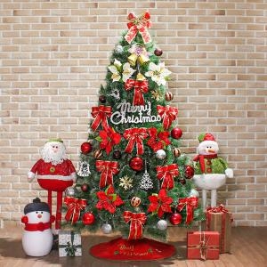 카니발 골드&레드 최고급 눈꽃 솔잎트리 풀세트