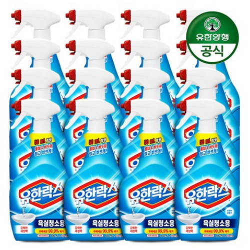 유한양행 유한락스 욕실청소용 650ml (16개)