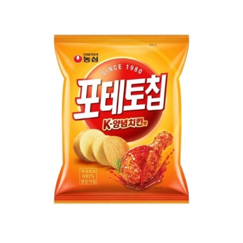 농심 포테토칩 K-양념치킨맛 50g (2개)_이미지