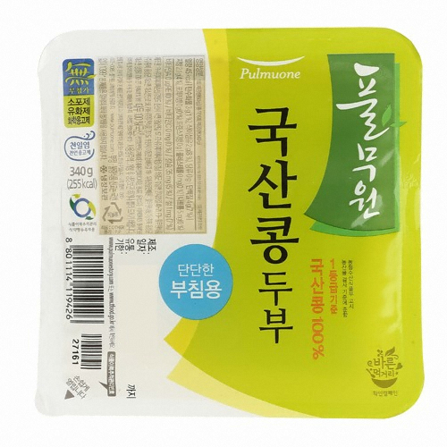풀무원 국산콩두부 부침용 340g이미지입니다. 누르면 해당 게시물로 새창이동합니다.