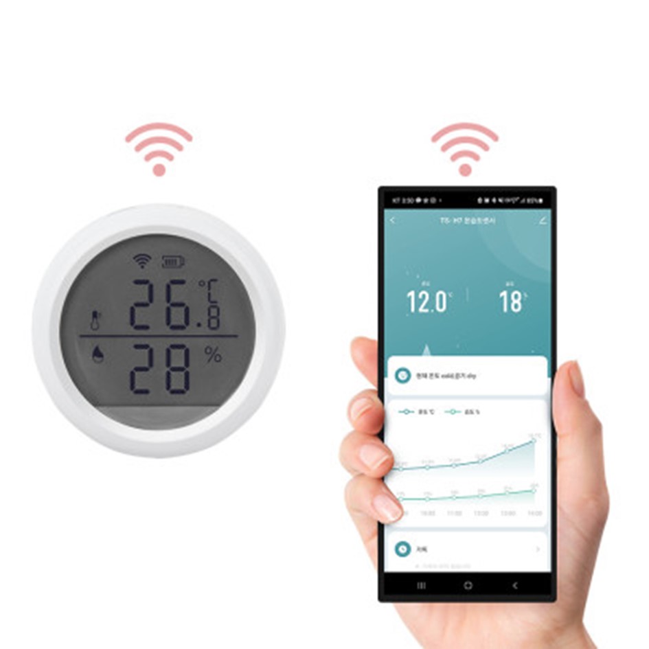 서진네트웍스 UIOT 스마트 온습도계 TS-H7이미지입니다. 누르면 해당 게시물로 새창이동합니다.