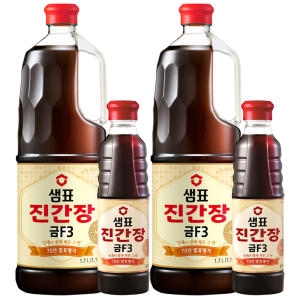 샘표 진간장 금F3 1.7L + 500ml이미지입니다. 누르면 해당 게시물로 새창이동합니다.