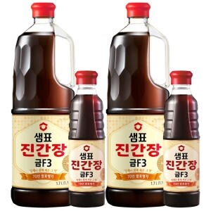 샘표 <b>진간장</b> 금F3 1.7L + 500ml