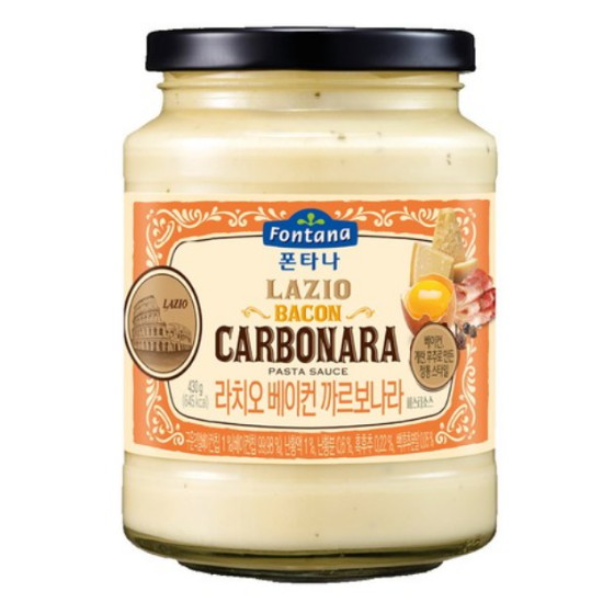 샘표식품 폰타나 라치오 베이컨 까르보나라 430g (1개)