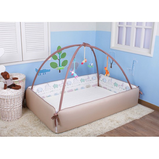 씨앤와이 밀크나무 프렌쥬초코 범퍼침대 (120x180cm)