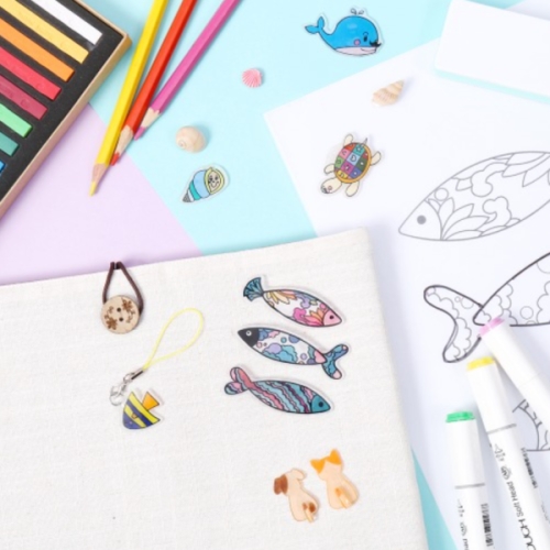 민화샵 마술필름 반투명 슈링클스 공예 슈링클스종이 0.2mm UDOPT0042