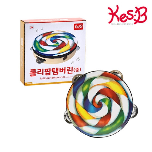 캐스B 맑은소리 롤리팝 탬버린 중