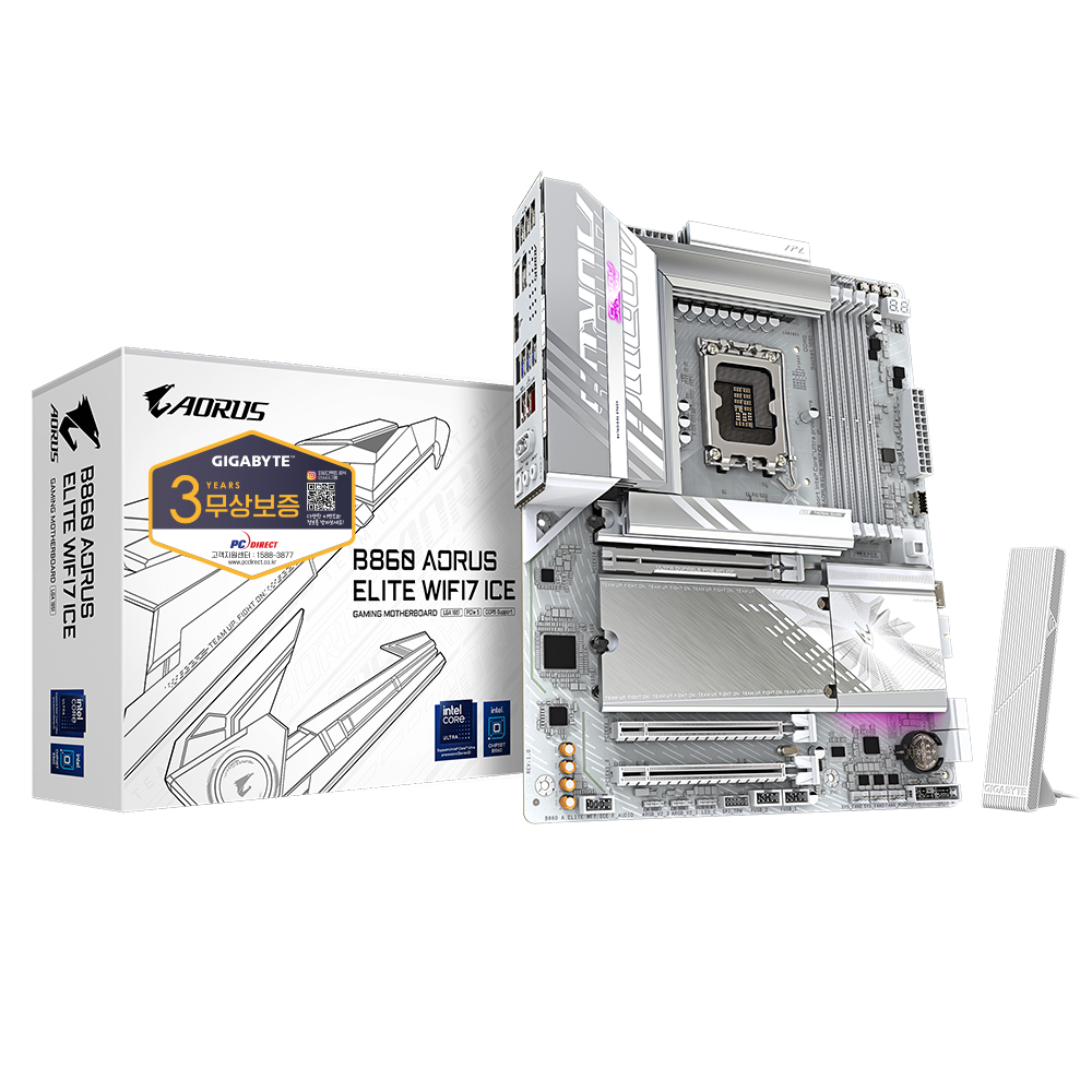 GIGABYTE B860 AORUS ELITE WIFI7 ICE 피씨디렉트_이미지