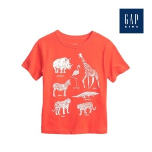 갭키즈 애니멀 그래픽 숏 슬리브 티셔츠 794613-19-9_RE