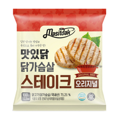 국일에프앤비 맛있닭 닭가슴살 스테이크 오리지널 100g [16개]