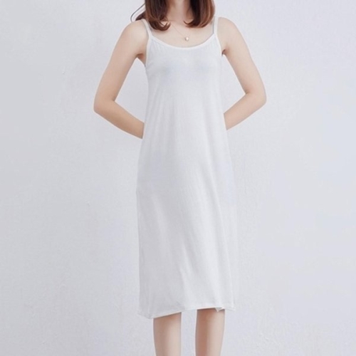 심플 디자인 끈나시 루즈핏 3원피스 LKO80 여름 XL 브 KYR-WFH5SCN