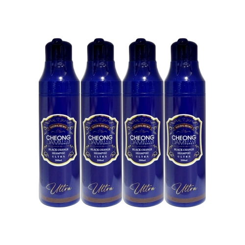 예그리나 청담스타일 울트라 염색샴푸 자연갈색 200ml (4개)
