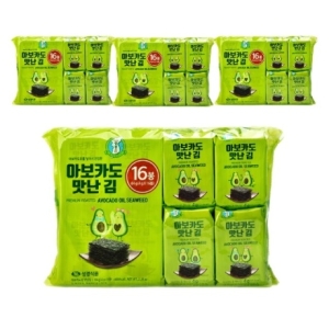 성경식품 지도표성경김 아보카도 맛난김 4g [64개]