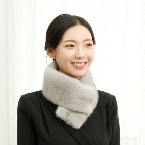 WJ 코펜하겐퍼 휘메일 양면 밍크머플러 국내생산 1051773