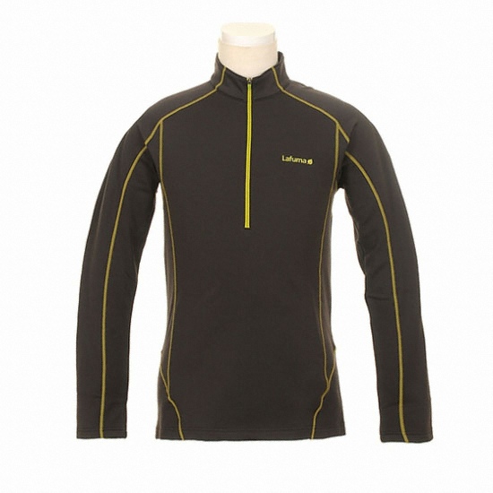 라푸마 AEROWARM 반짚업 티셔츠 LME01D731 (다크그레이 남성용)_이미지