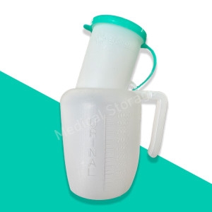 현대의료산업 간이 소변기 1000ml 남성용 이동식 좌변기 대변기