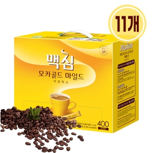 동서식품 맥심 모카골드 마일드 커피믹스 스틱 400개입 (11개)_이미지