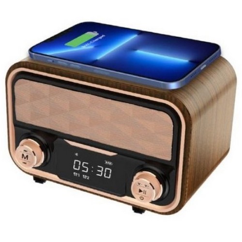 엑스트라 10W 고속무선충전 겸용 탁상시계 스피커 WCP-230_이미지