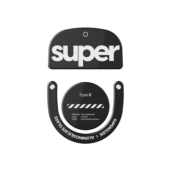 Pulsar 로지텍 GPRO X 슈퍼라이트2 전용 슈퍼글라이드 글라스 마우스피트 블랙 (type-C)_이미지