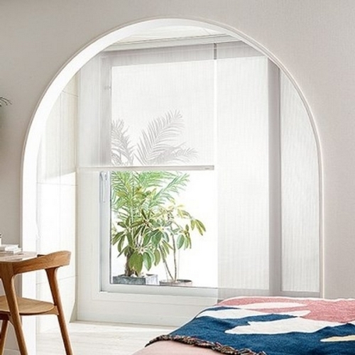 BLACK LABEL 시스루 라인 롤블라인드