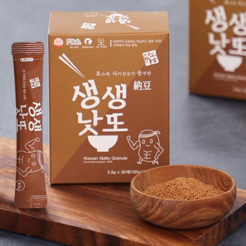 청보마을 프리미엄 발효 생생낫또 백태 3.5g x 60포 2박스이미지입니다. 누르면 해당 게시물로 새창이동합니다.