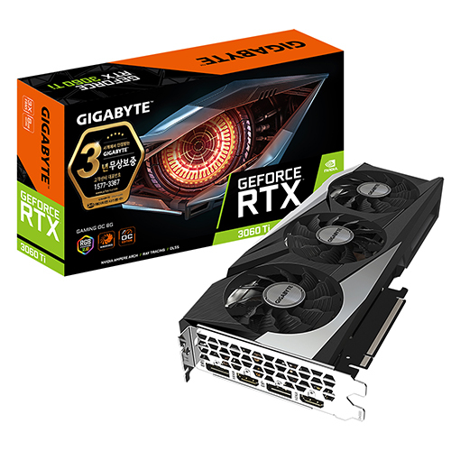 GIGABYTE 지포스 RTX 3060 Ti GAMING OC V2 D6 8GB 제이씨현_이미지