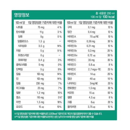 대상웰라이프 뉴케어 당플랜 호두맛 200ml (1개)_이미지