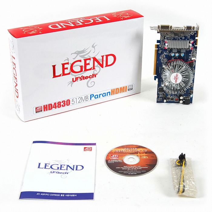 유니텍전자 LEGEND 라데온 HD 4830 Paran HDMI D3 512MB_이미지