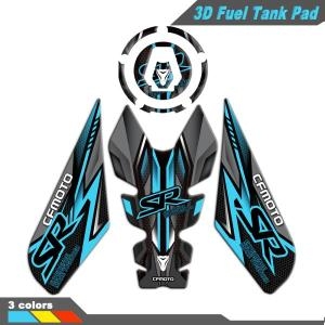 바이크 연료 탱크 패드 <b>CFMoto</b> <b>cfmoto</b>250Sr <b>300SR</b> 450SR 용 캡 보호대 스티커 데칼 액세서리 1개