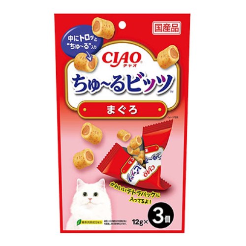 이나바 캣 챠오 츄르비츠 참치 CS-171 36g (12g x 3p) (6개)