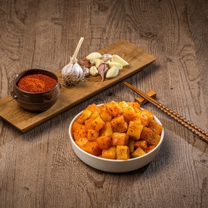 먹보야 원 전라도 식 깍두기 /국산무우 맛있는 무김치 식당용 /만 홍보가_이미지